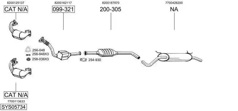 BOSAL SYS05734