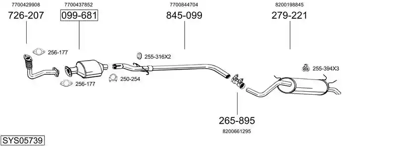 BOSAL SYS05739