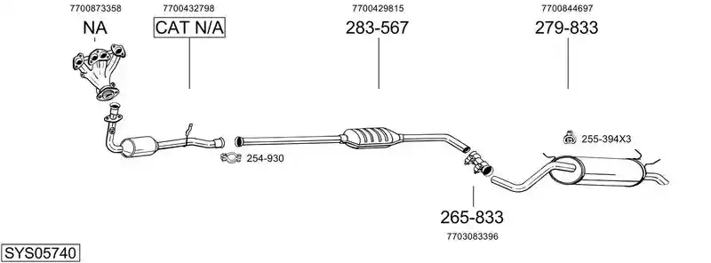 BOSAL SYS05740