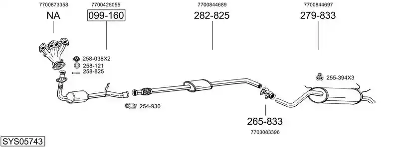 BOSAL SYS05743