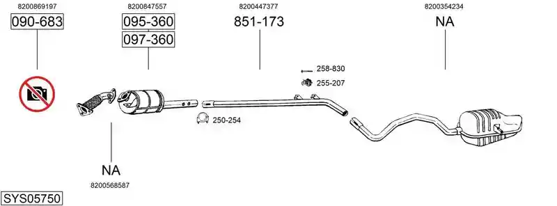 BOSAL SYS05750