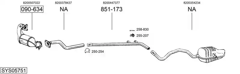 BOSAL SYS05751