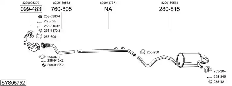 BOSAL SYS05752