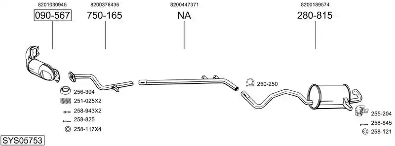 BOSAL SYS05753