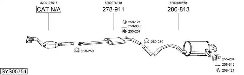 BOSAL SYS05754