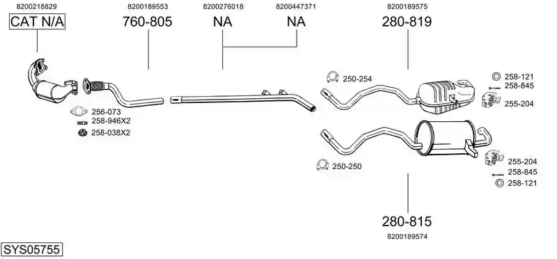 BOSAL SYS05755