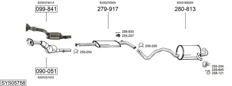 BOSAL SYS05758