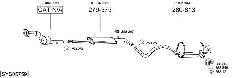 BOSAL SYS05759