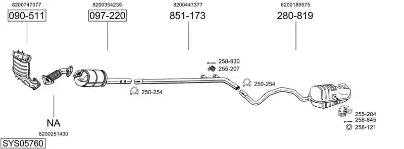BOSAL SYS05760