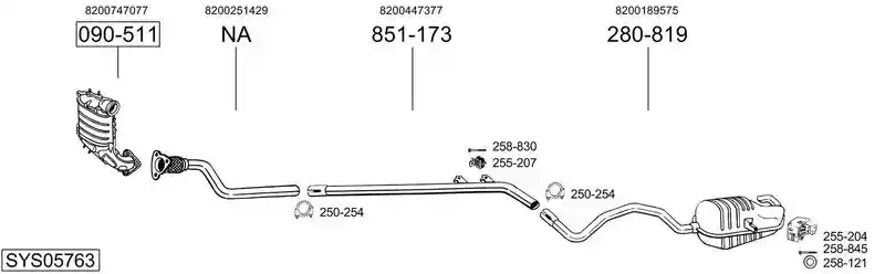 BOSAL SYS05763