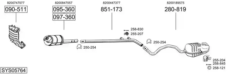 BOSAL SYS05764