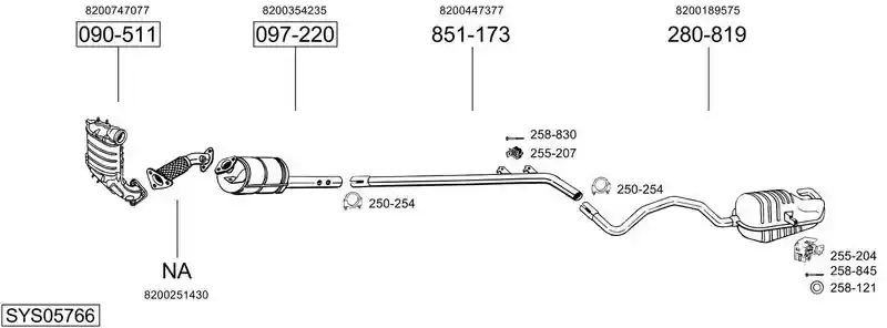 BOSAL SYS05766