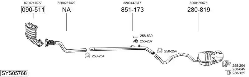 BOSAL SYS05768