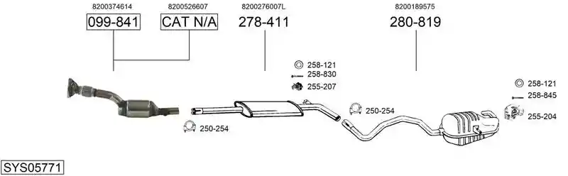 BOSAL SYS05771