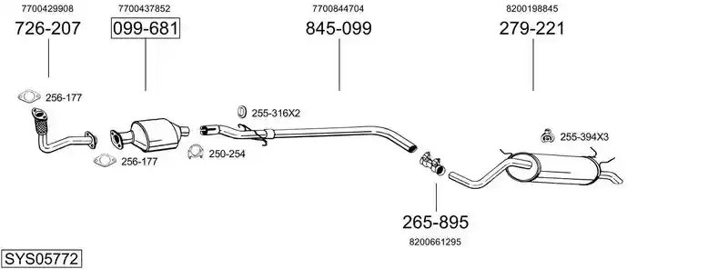 BOSAL SYS05772