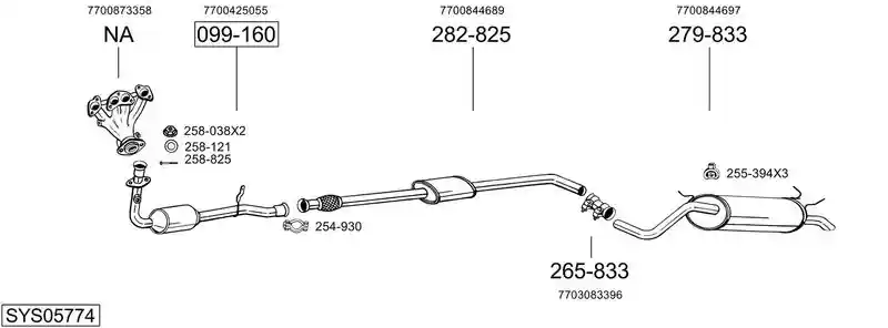 BOSAL SYS05774