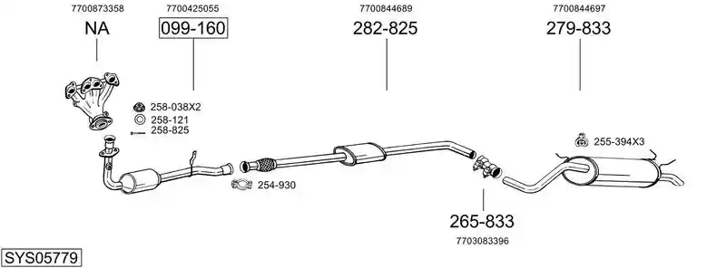 BOSAL SYS05779