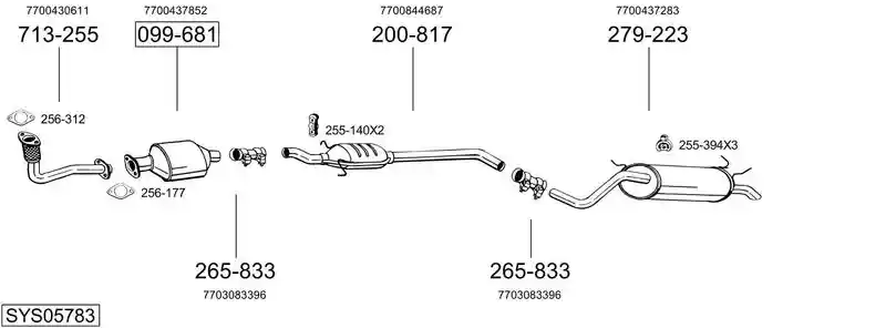 BOSAL SYS05783