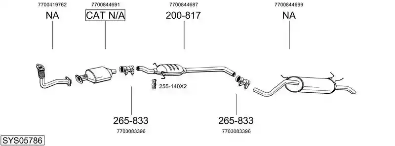 BOSAL SYS05786