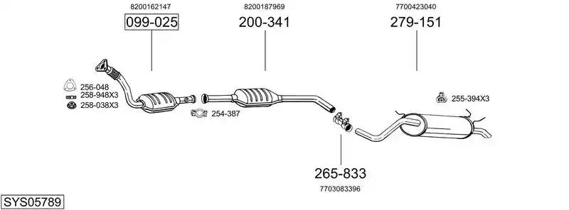 BOSAL SYS05789