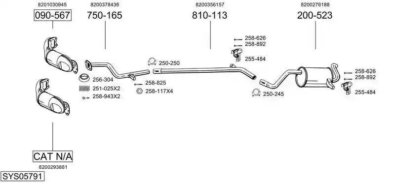 BOSAL SYS05791