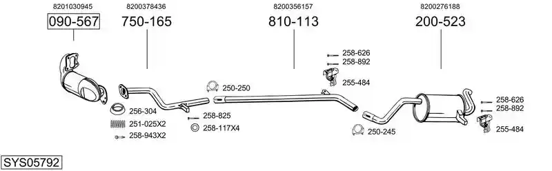 BOSAL SYS05792