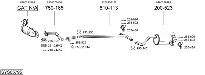 BOSAL SYS05795