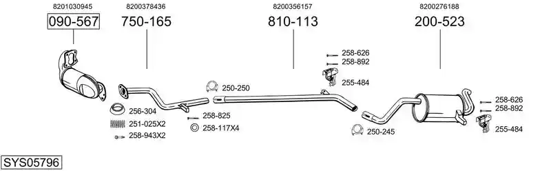 BOSAL SYS05796
