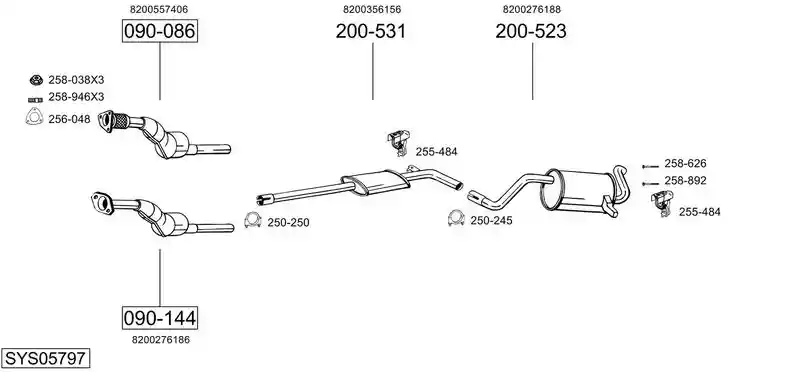 BOSAL SYS05797
