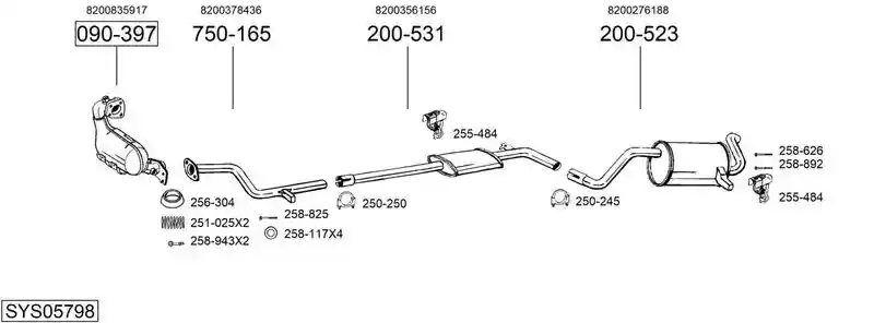 BOSAL SYS05798