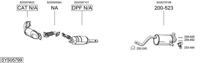 BOSAL SYS05799