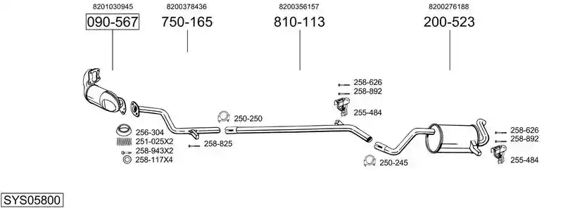 BOSAL SYS05800