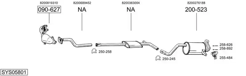 BOSAL SYS05801