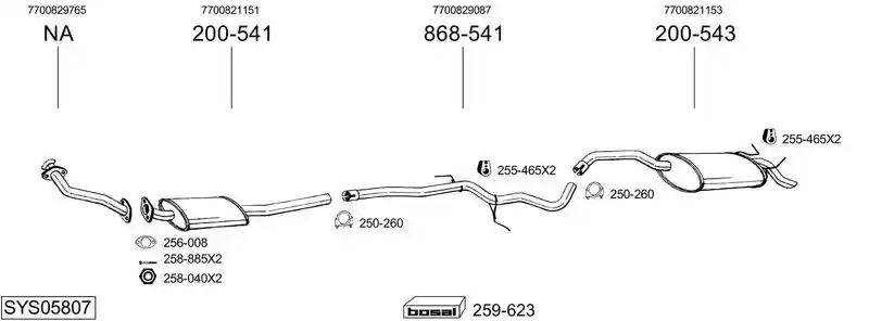 BOSAL SYS05807