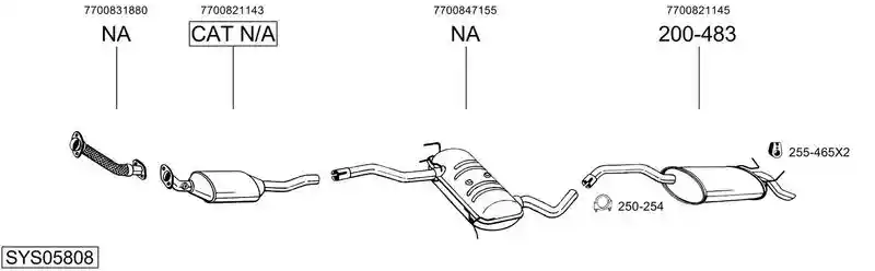 BOSAL SYS05808