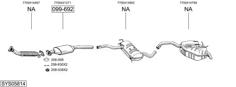 BOSAL SYS05814