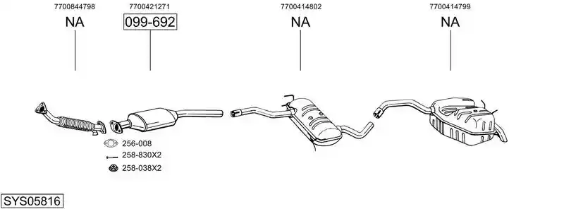 BOSAL SYS05816