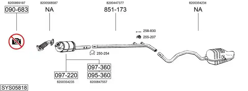 BOSAL SYS05818