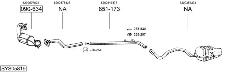 BOSAL SYS05819