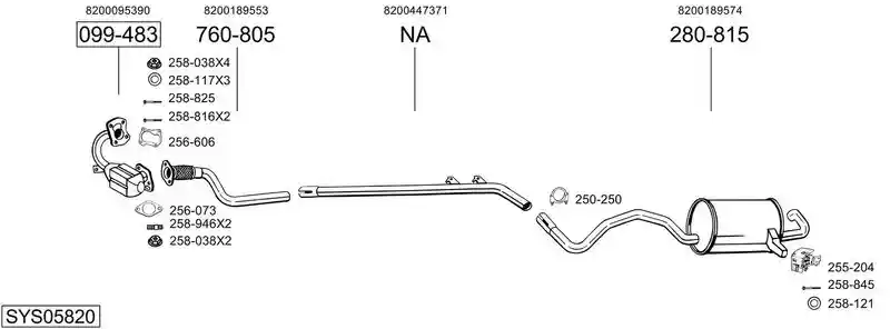BOSAL SYS05820