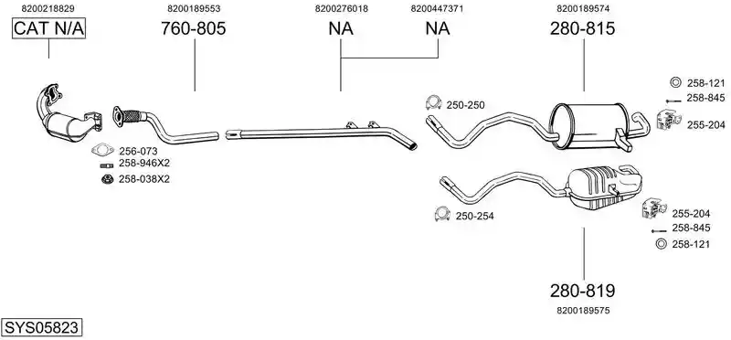 BOSAL SYS05823
