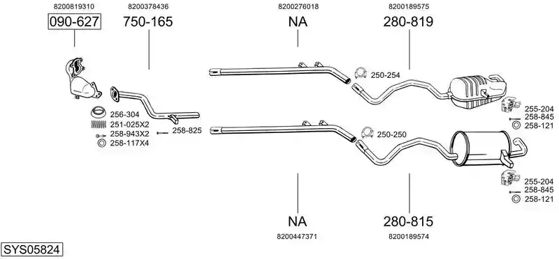 BOSAL SYS05824
