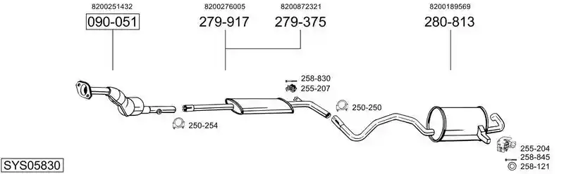 BOSAL SYS05830
