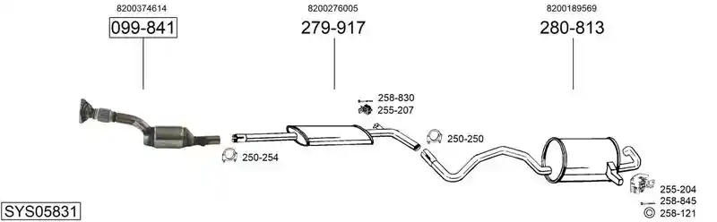 BOSAL SYS05831