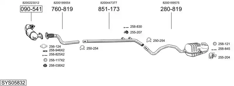BOSAL SYS05832