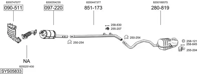 BOSAL SYS05833
