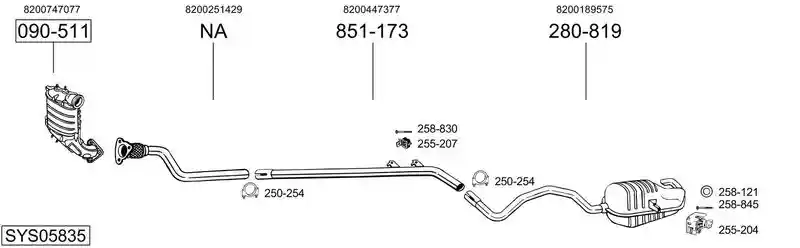 BOSAL SYS05835