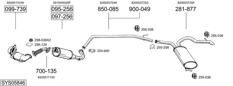 BOSAL SYS05846