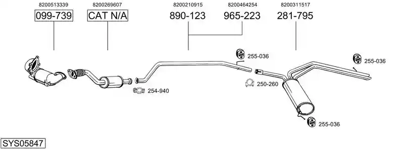 BOSAL SYS05847