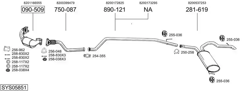 BOSAL SYS05851